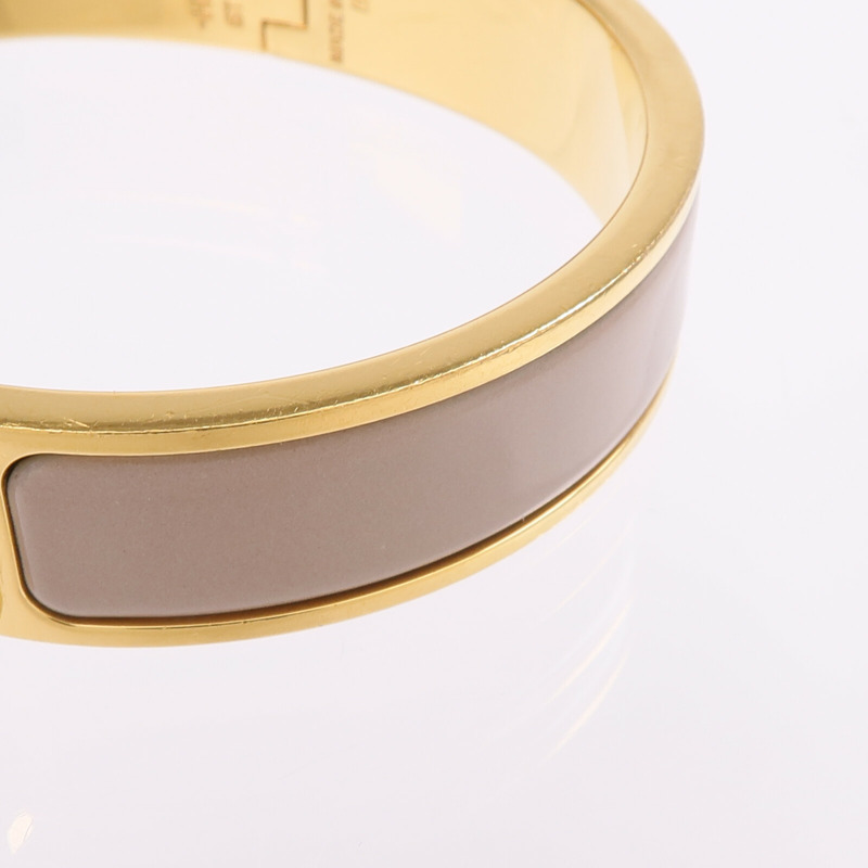 HERMES 金屬/琺瑯Clic H手鐲-9