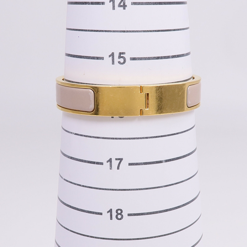HERMES 金屬/琺瑯Clic H手鐲-10