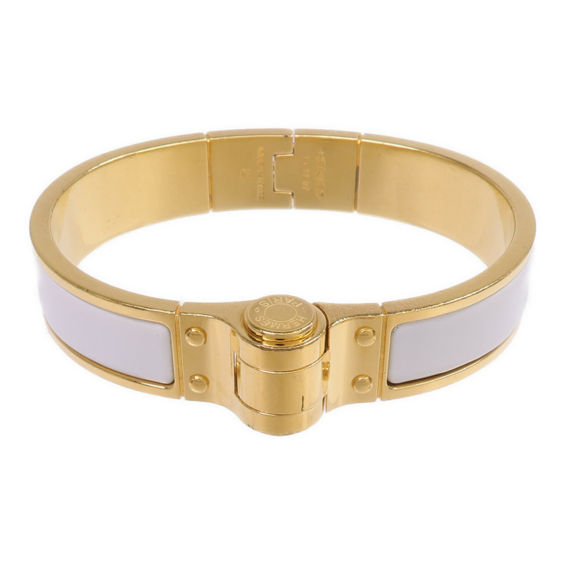 HERMES 金屬/琺瑯Charniere Bracelet手鐲-0