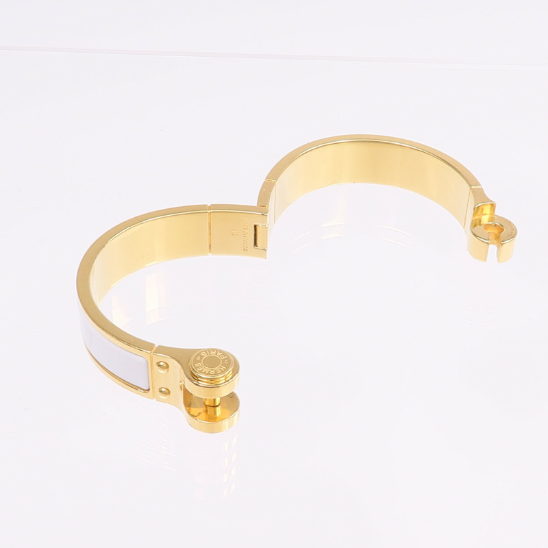HERMES 金屬/琺瑯Charniere Bracelet手鐲-6