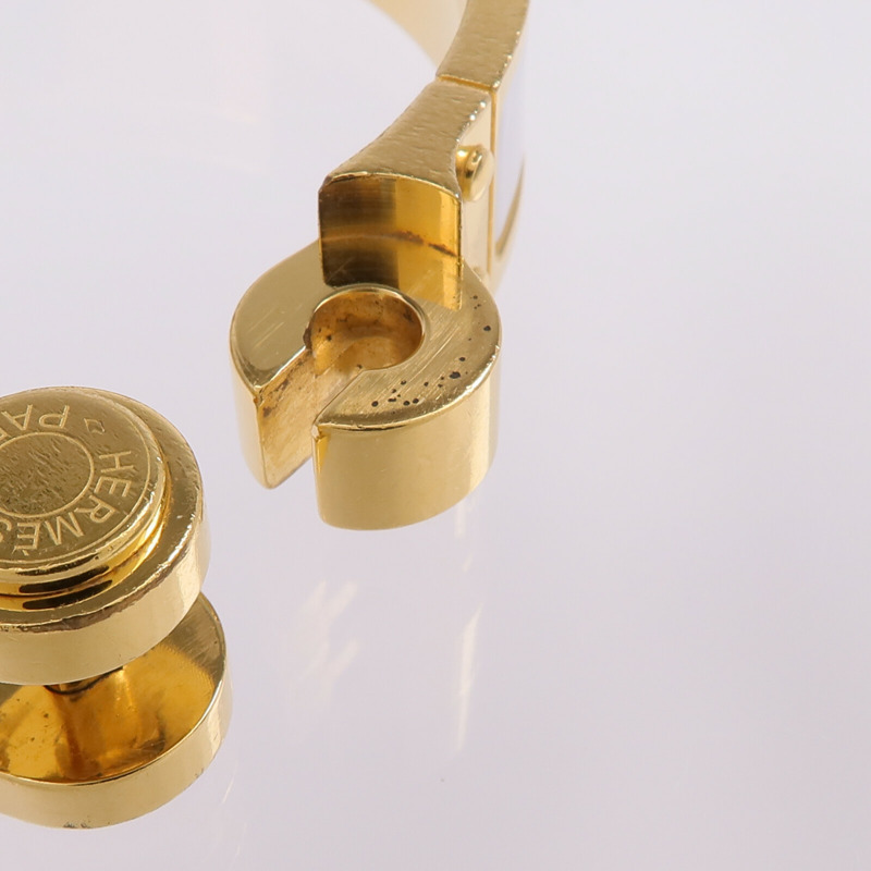 HERMES 金屬/琺瑯Charniere Bracelet手鐲-8