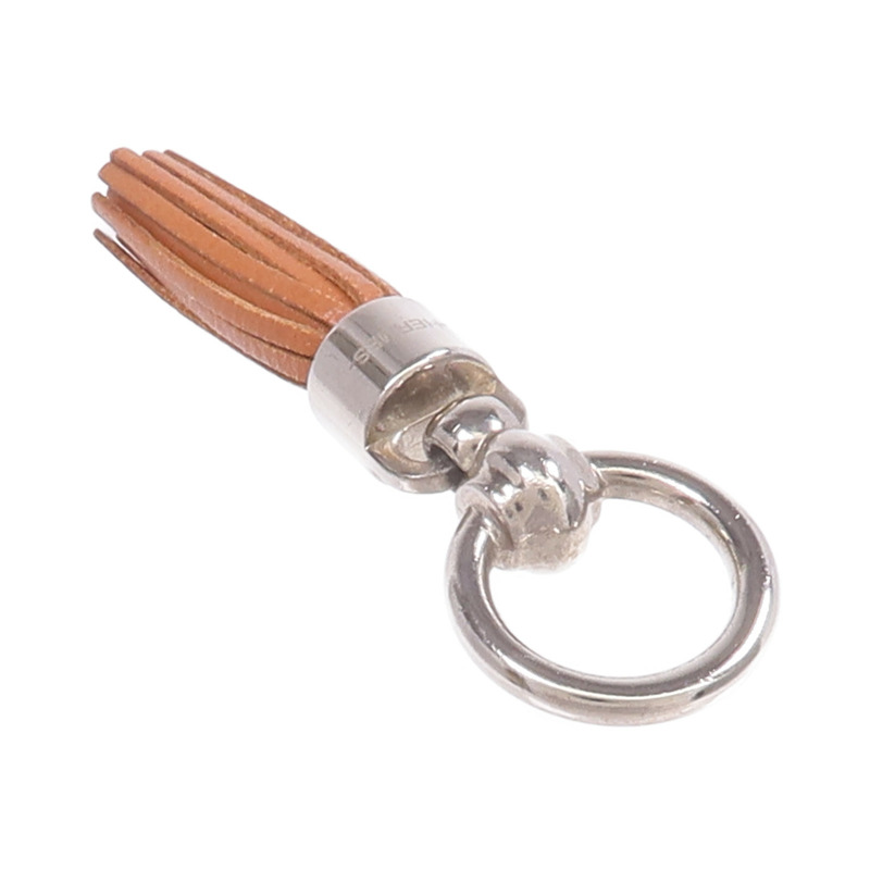 HERMES Swift皮革Charm銀扣掛飾-3