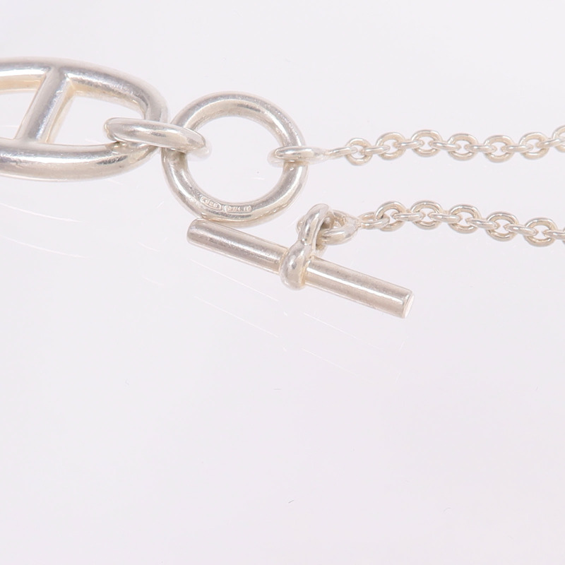 HERMES 925純銀Chaine d'ancre Pendant項鍊-5