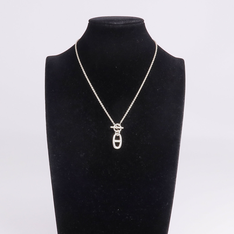 HERMES 925純銀Chaine d'ancre Pendant項鍊-9