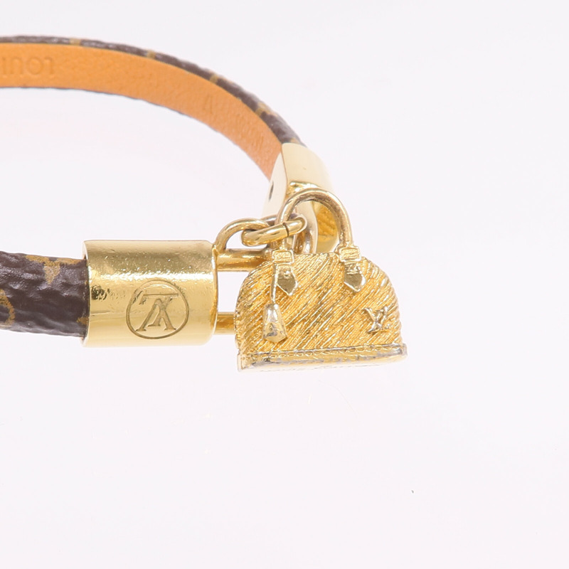 LOUIS VUITTON Monogram Alma Bracelet金扣手帶-3