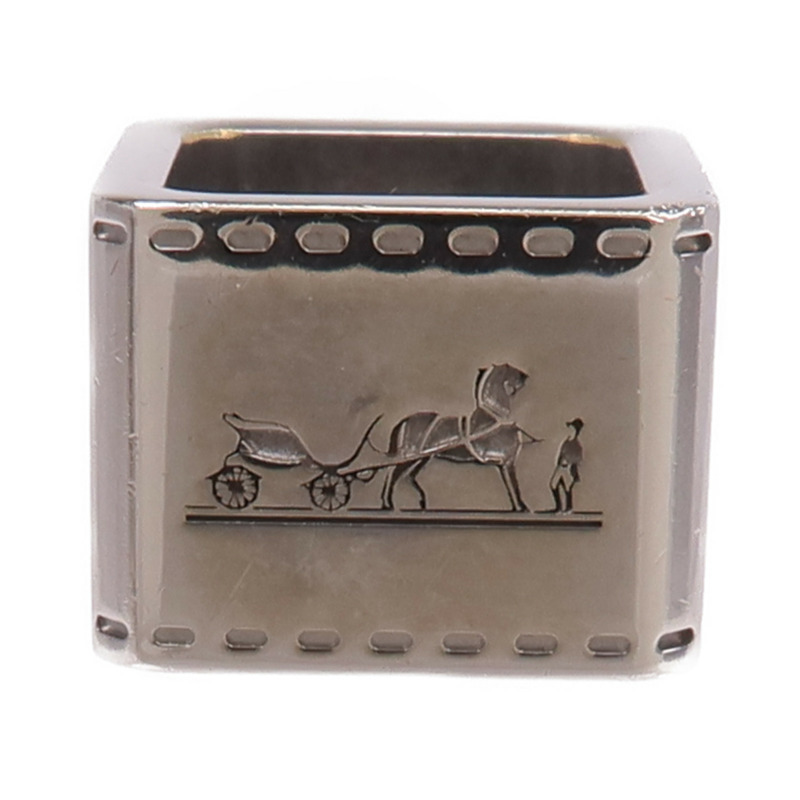 HERMES 925純銀Scarf Ring絲巾扣-0