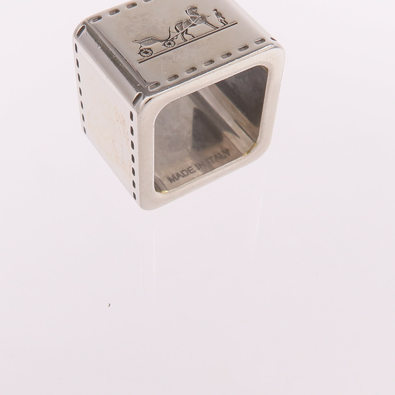 HERMES 925純銀Scarf Ring絲巾扣-6