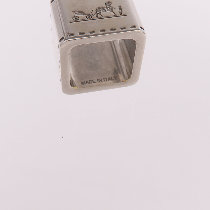 HERMES 925純銀Scarf Ring絲巾扣-7