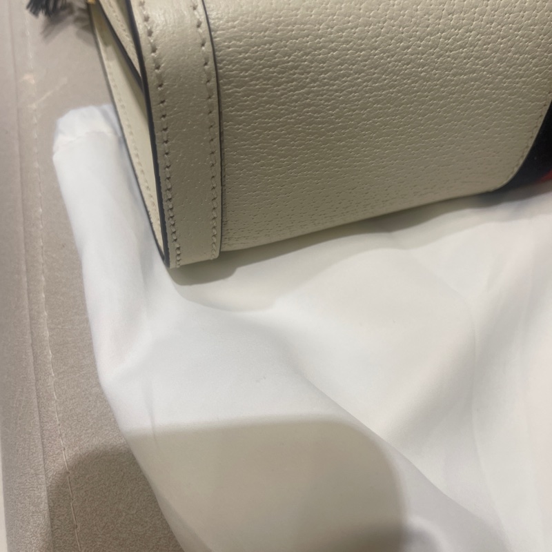 Gucci Ophidia 奶油白肩背包-11
