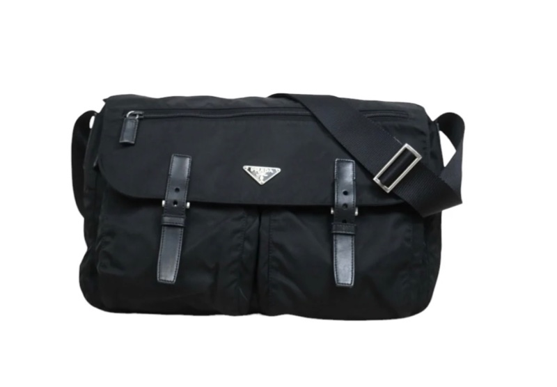 「JL精品代購」9新 Prada 郵差包-2