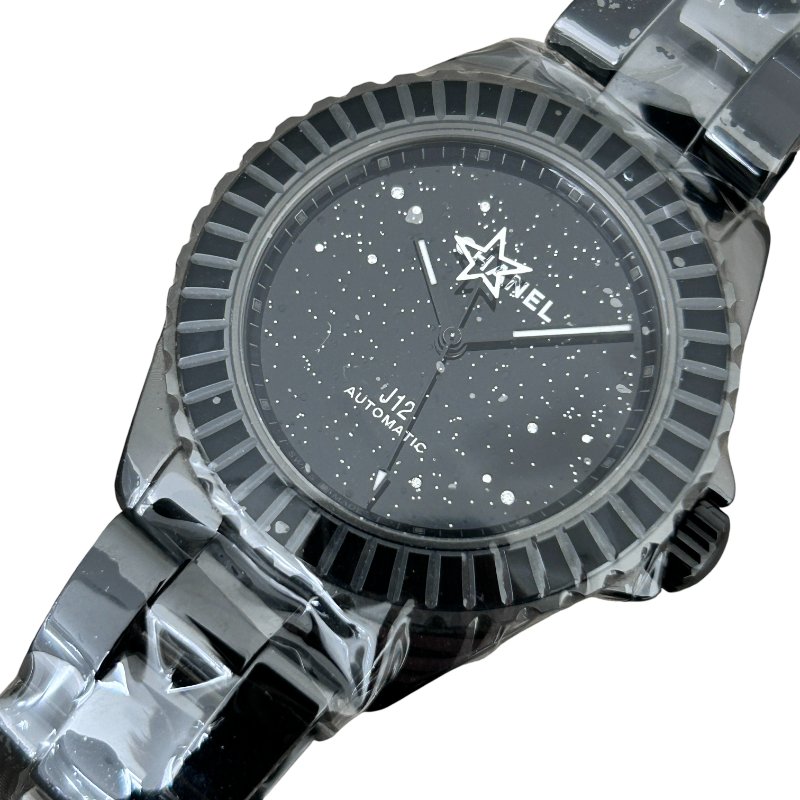 CHANEL 香奈兒 J12 H7989 38MM 自動腕錶 黑色高科技精密陶瓷 黑色-0