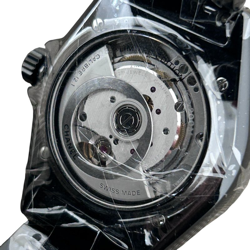 CHANEL 香奈兒 J12 H7989 38MM 自動腕錶 黑色高科技精密陶瓷 黑色-1