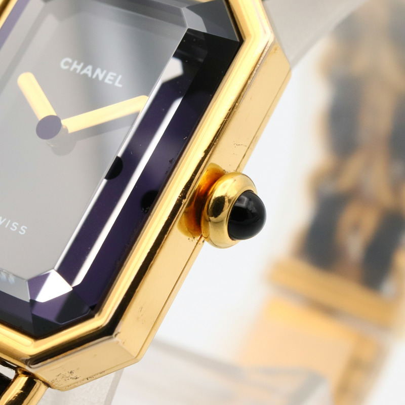 黑色錶盤 皮革鍊帶 Premiere M 腕錶【CHANEL 香奈兒】 H0001-2