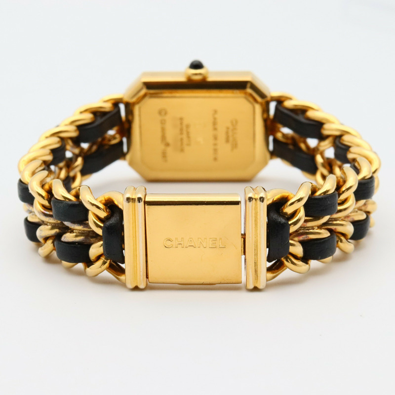 黑色錶盤 皮革鍊帶 Premiere M 腕錶【CHANEL 香奈兒】 H0001-4