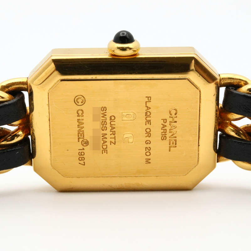 黑色錶盤 皮革鍊帶 Premiere M 腕錶【CHANEL 香奈兒】 H0001-6