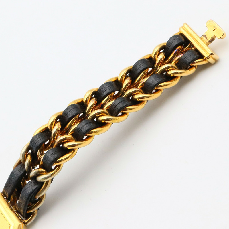 黑色錶盤 皮革鍊帶 Premiere L 腕錶【CHANEL 香奈兒】 H0001-10