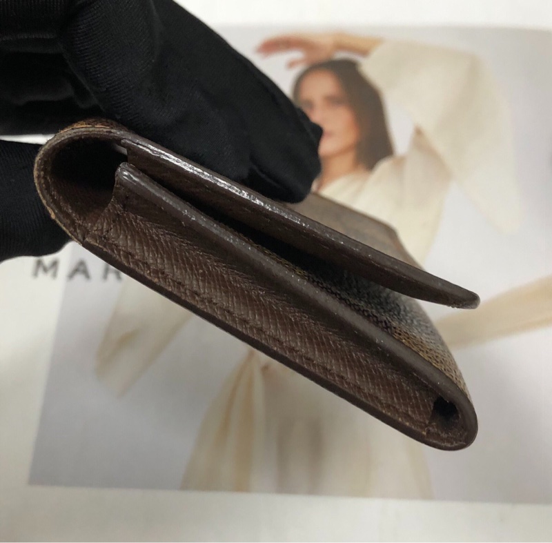 【性價比超高✨全網最低價🥰】LV 棕色棋盤格Damier短款｜折疊錢包｜卡包｜零錢包-3