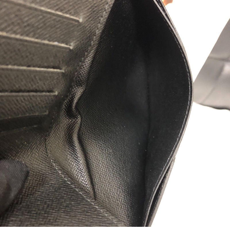 【經典型格👍🏻性價比極高✨全網最低價】LV Damier黑棋盤格長款對折錢包-8