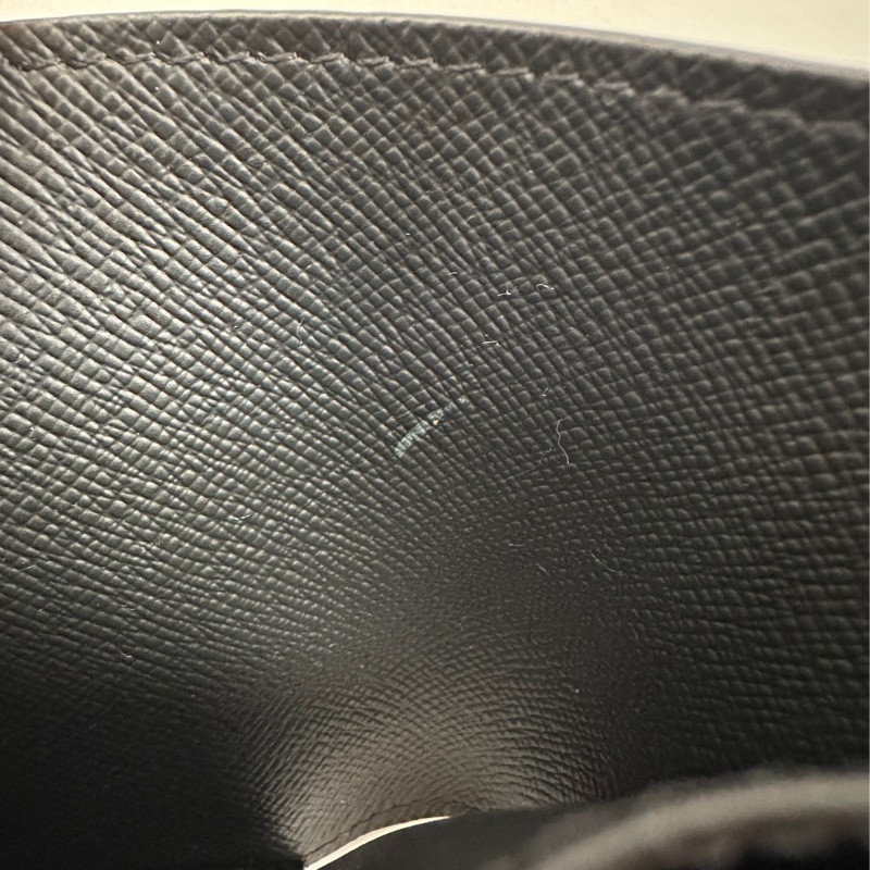 Lv 黑灰原花Multiple 5卡交叉對開短夾-7