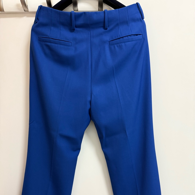 Louis Vuitton blue split hem pants 42 長褲-1