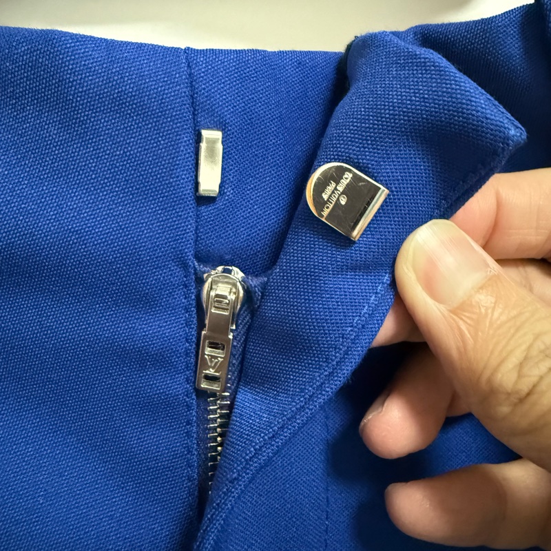 Louis Vuitton blue split hem pants 42 長褲-2