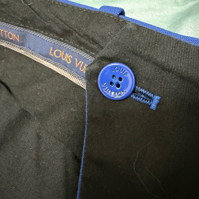 Louis Vuitton blue split hem pants 42 長褲-4