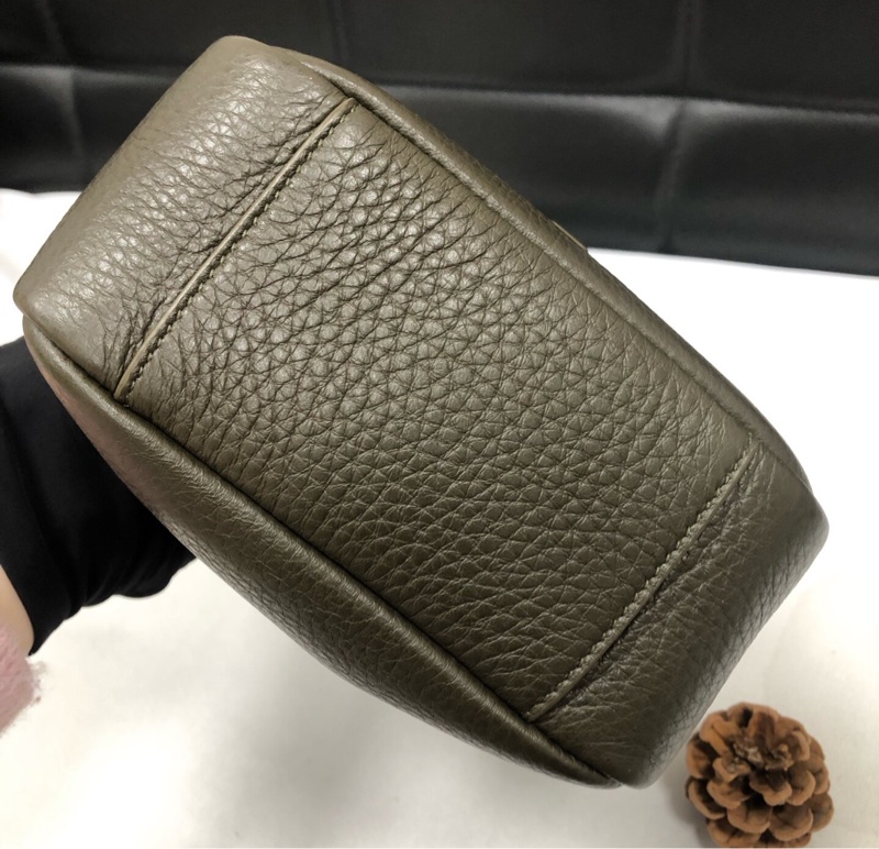 【罕見稀有色✨全網最低價❗️接近全新】Saint laurent YSL Hobo Mini 手提单肩包 鹿皮革 綠色-4