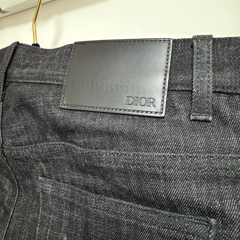 Dior black slim denim jeans with oblique jacquard 30 牛仔褲-3