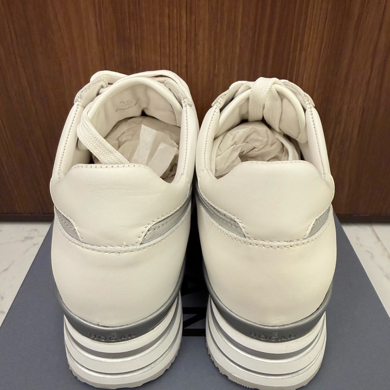 Hogan Midi H483 厚底鞋 運動鞋 38號 白/銀色 *全新*-2