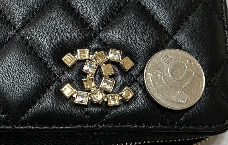 香奈兒Channel 黑金 短錢包-7