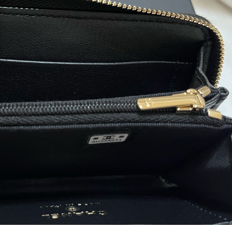 香奈兒Channel 黑金 短錢包-16