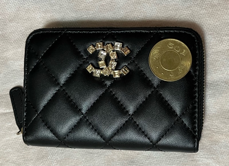 香奈兒Channel 黑金 短錢包-3