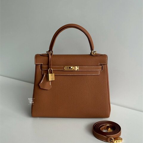大天菜凱莉包🤎 全新全配有購證🙌🏻 Hermès 愛馬仕 Kelly 25 金棕金釦