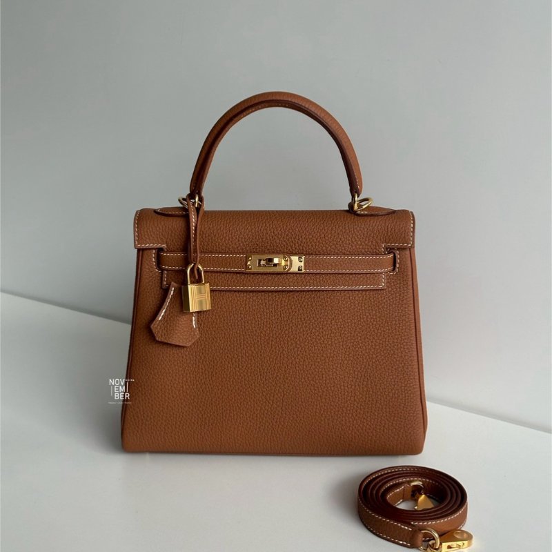大天菜凱莉包🤎 全新全配有購證🙌🏻 Hermès 愛馬仕 Kelly 25 金棕金釦-0