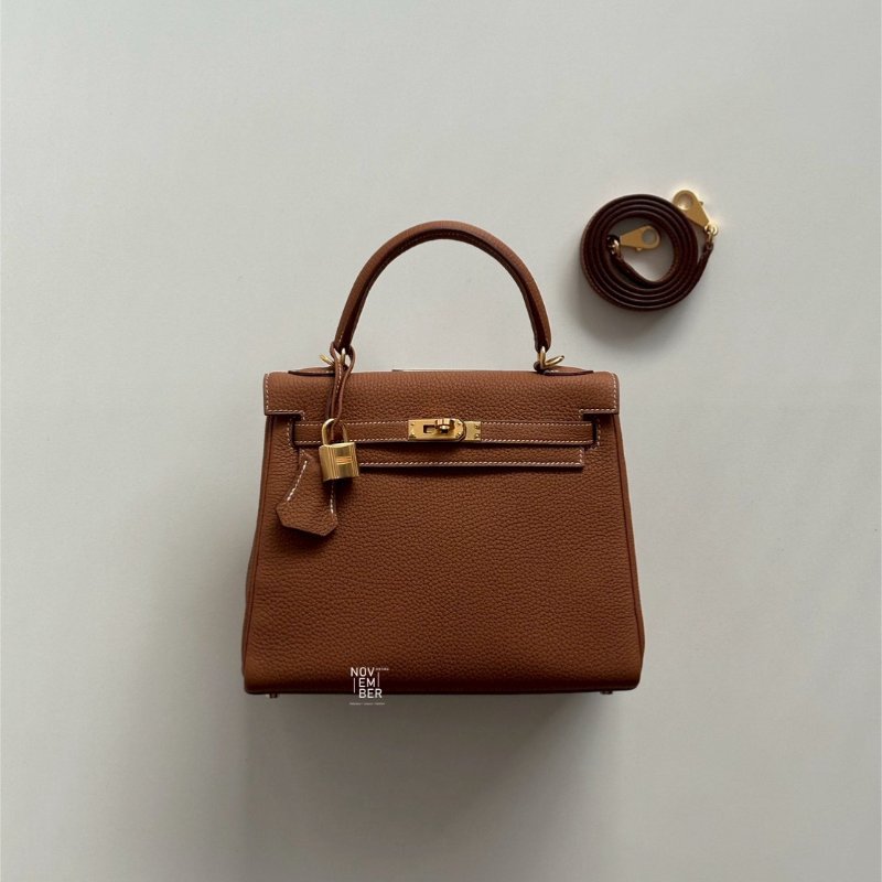 大天菜凱莉包🤎 全新全配有購證🙌🏻 Hermès 愛馬仕 Kelly 25 金棕金釦-1