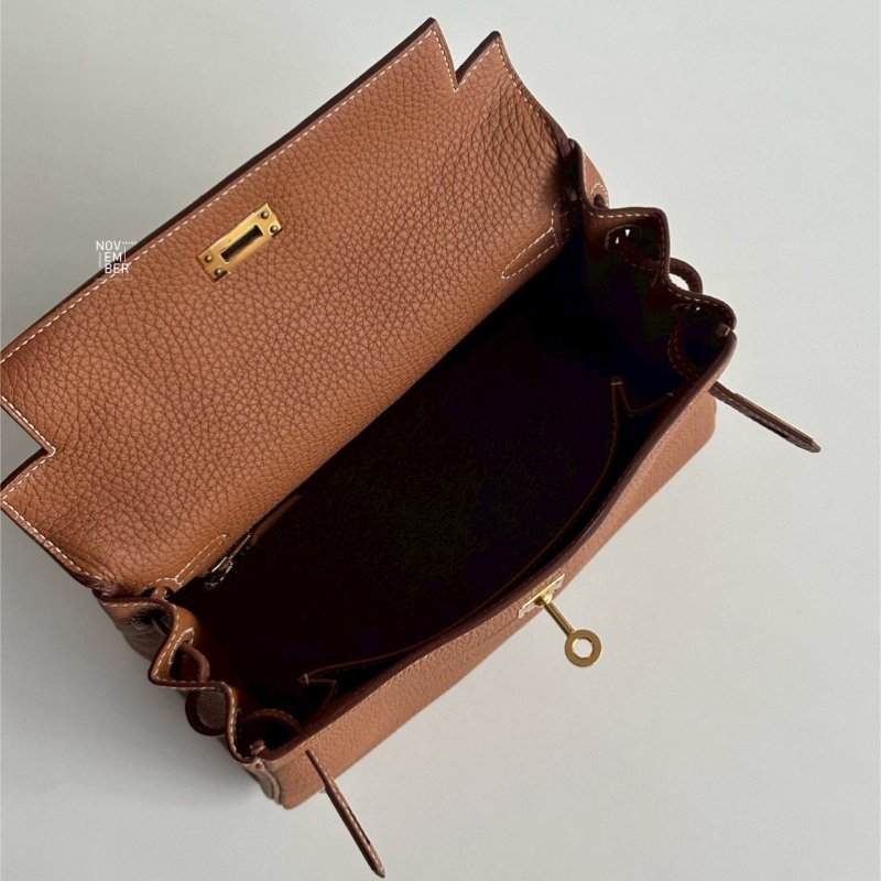 大天菜凱莉包🤎 全新全配有購證🙌🏻 Hermès 愛馬仕 Kelly 25 金棕金釦-6