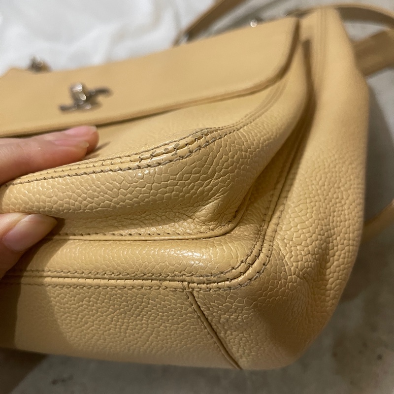 Chanel奶茶色小號奶粉包-20