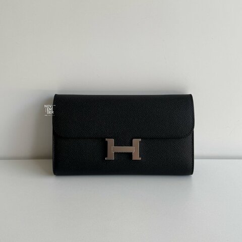 閒置新🫰🏻 Hermès 愛馬仕 Constance To Go 黑色銀釦