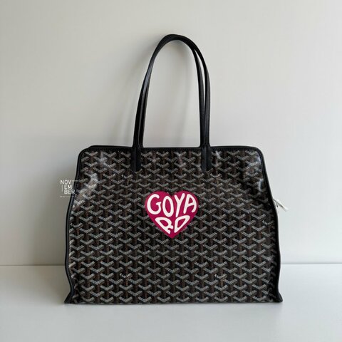 99新🆕 Goyard 戈雅 Hardy PM Bag 黑(手繪紅色愛心)