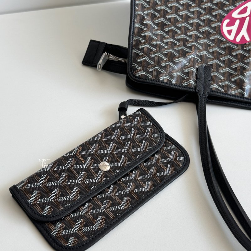 99新🆕 Goyard 戈雅 Hardy PM Bag 黑(手繪紅色愛心)-2