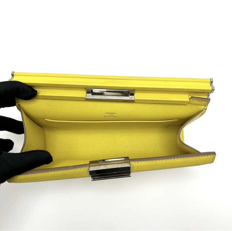 【全網最低價✨稀有不怕撞包✨低調貴氣】Hermes 愛馬仕 Clic-H 21 檸檬黃 D刻-6