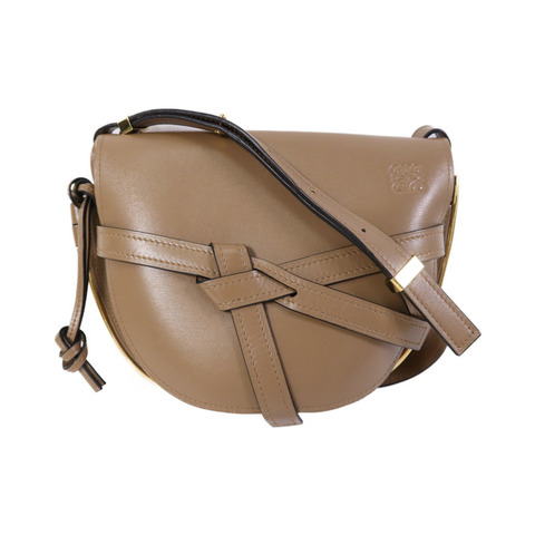 LOEWE 牛皮皮革Gate金扣手挽袋