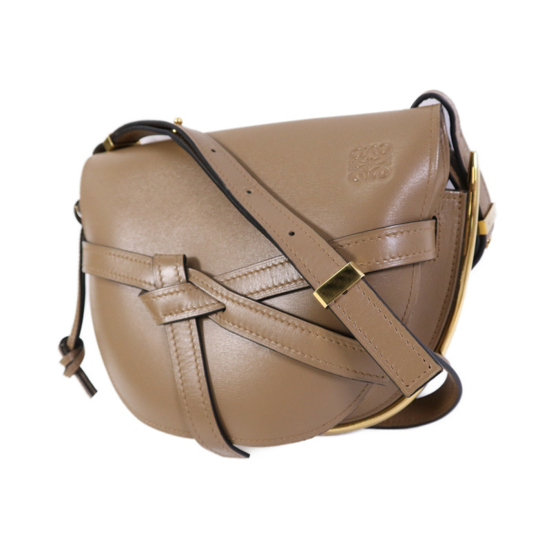 LOEWE 牛皮皮革Gate金扣手挽袋-2