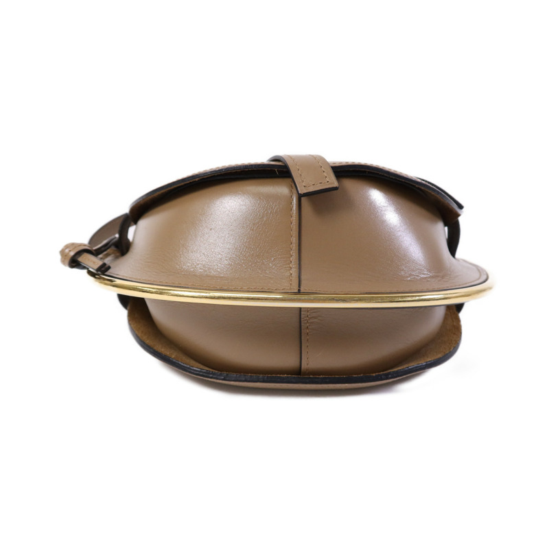 LOEWE 牛皮皮革Gate金扣手挽袋-3