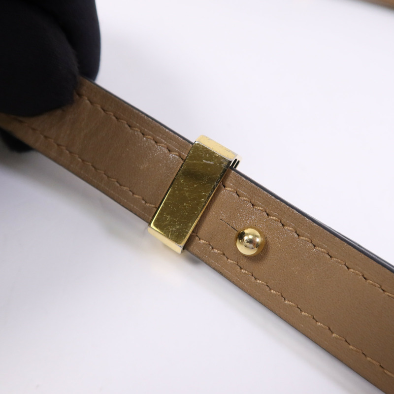 LOEWE 牛皮皮革Gate金扣手挽袋-9