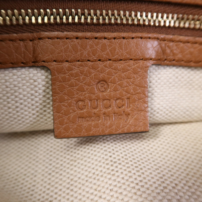 GUCCI 牛皮皮革2 Way Shoulder Bag金扣手挽肩背兩用袋-11