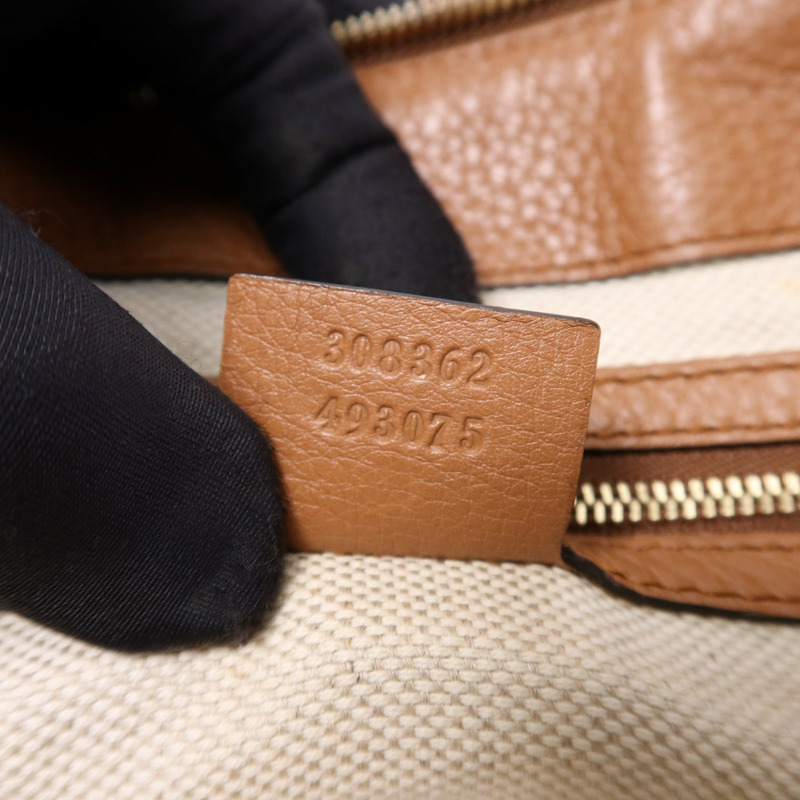 GUCCI 牛皮皮革2 Way Shoulder Bag金扣手挽肩背兩用袋-12