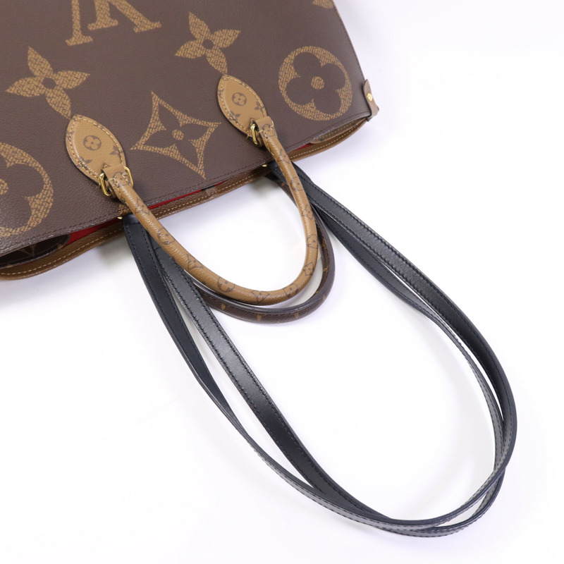 LOUIS VUITTON Monogram Giant OnTheGo GM金扣手挽肩背兩用袋-8