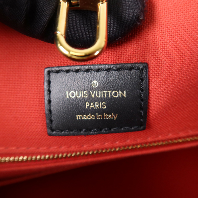 LOUIS VUITTON Monogram Giant OnTheGo GM金扣手挽肩背兩用袋-11