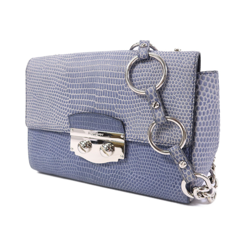 YVES SAINT LAURENT 麂皮皮革Le Sixieme銀扣肩背袋-2